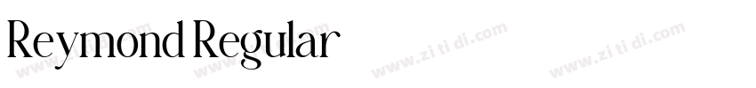 Reymond Regular字体转换 Reymond Regular字体转换